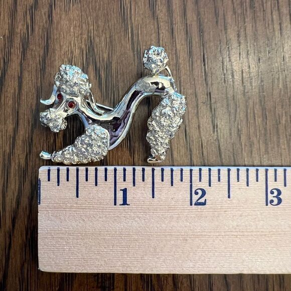 Vintage Gold Tone Signed Gerry's Poodle Pin Brooch - Picture 4 of 5